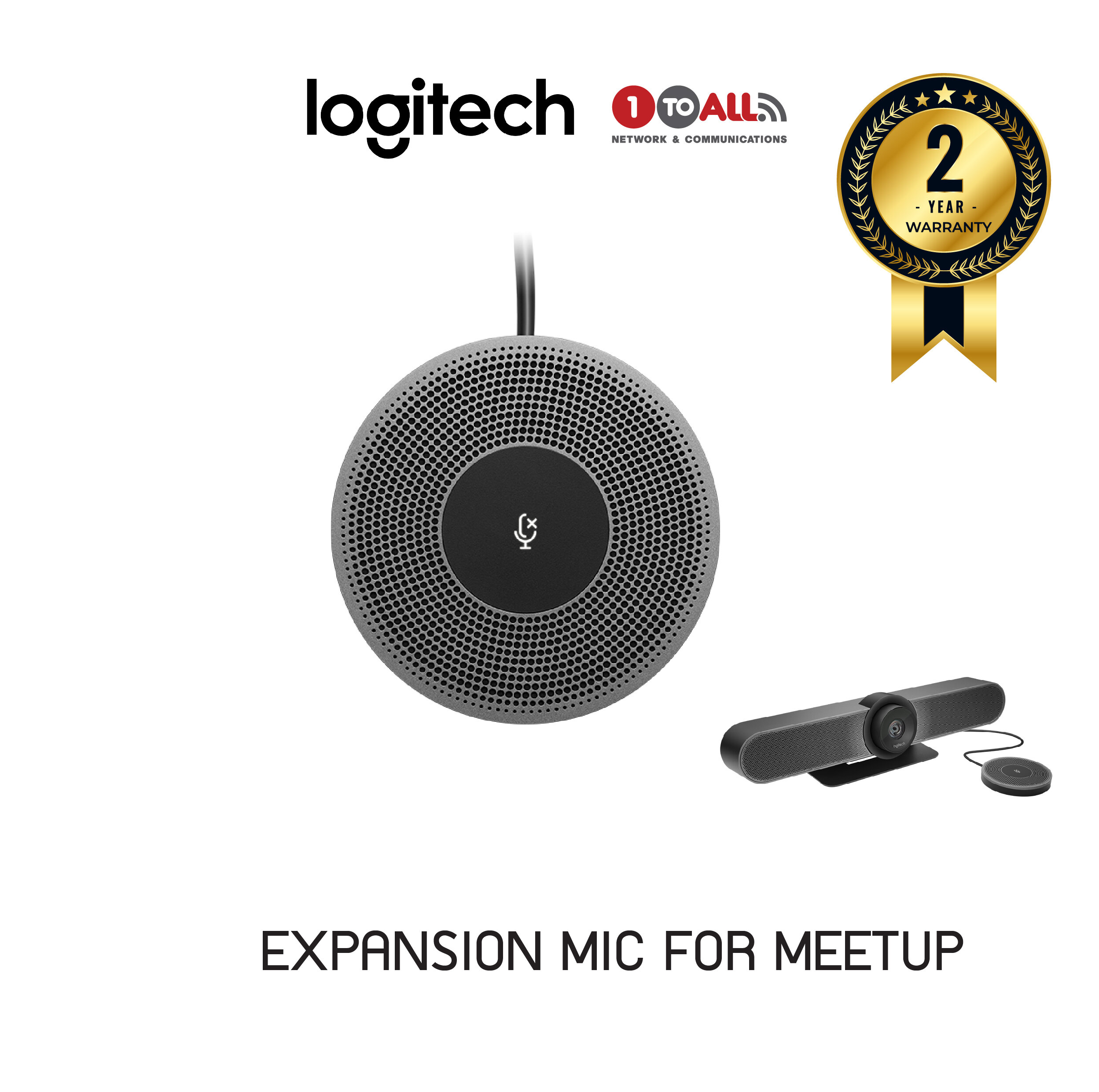 Logitech EXPANSION MIC FOR MEETUP ลดพิเศษ 33% discount — 1-TO-ALL
